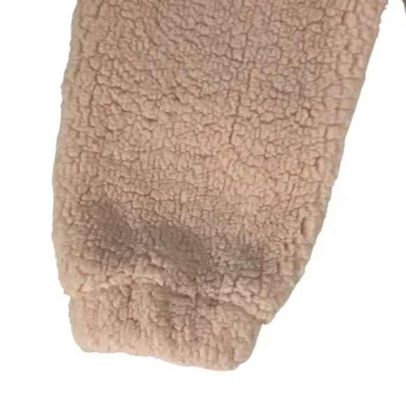 No Boundaries Teddy Style Cream Colored Jacket Size Juniors 11-13/Large - Picture 6 of 12